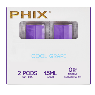 Phix PODS 2 PACK ( 2x 1.5 ml ) 0 MG Cool Grape