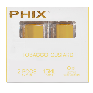 Phix PODS 2 PACK ( 2x 1.5 ml ) 0 MG Custard Tobacco