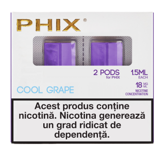 PHIX PODS 2 PACK ( 2X 1.5 ML ) 18 MG COOL GRAPE