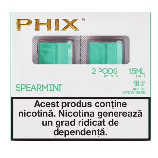 Phix PODS 2 PACK ( 2x 1.5 ml ) 18 MG Spearmint