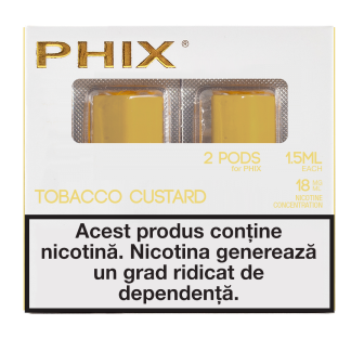 Phix PODS 2 PACK ( 2x 1.5 ml ) 18 MG Custard Tobacco