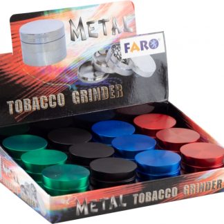 GRINDER METAL 4 PARTI DIF CULORI 43MM (12BUC/CUT) -TB7036