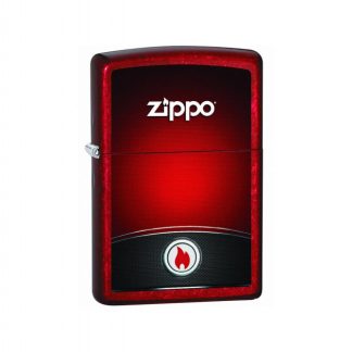 RED AND BLACK ZIPPO DESIGN 21063.CI404569