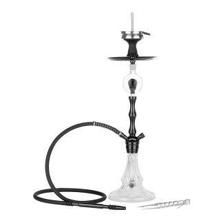 SUPER HEROES SHISHA 72 CM_ 1 HOSE BLACK_ CLICKSYS._ OIL CATCHER_ HOSE SPRING_ SILICONE HEAD
