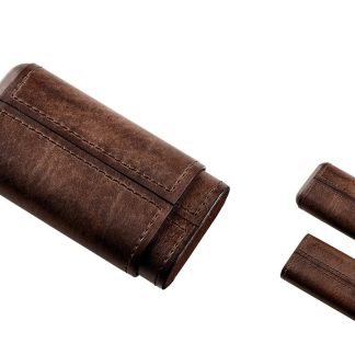 ETUI TRABUC ANGELO 3S PIELE MARO INCHIS. INTERIOR LEMN DE CEDRU