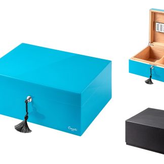 HUMIDOR  CASETI PARIS.TURCOAZ LUCIOS 36.8X27.7X16.6 CM