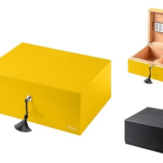 HUMIDOR CASETI PARIS. GALBEN LUCIOS 36.8X27.7X16.6 CM